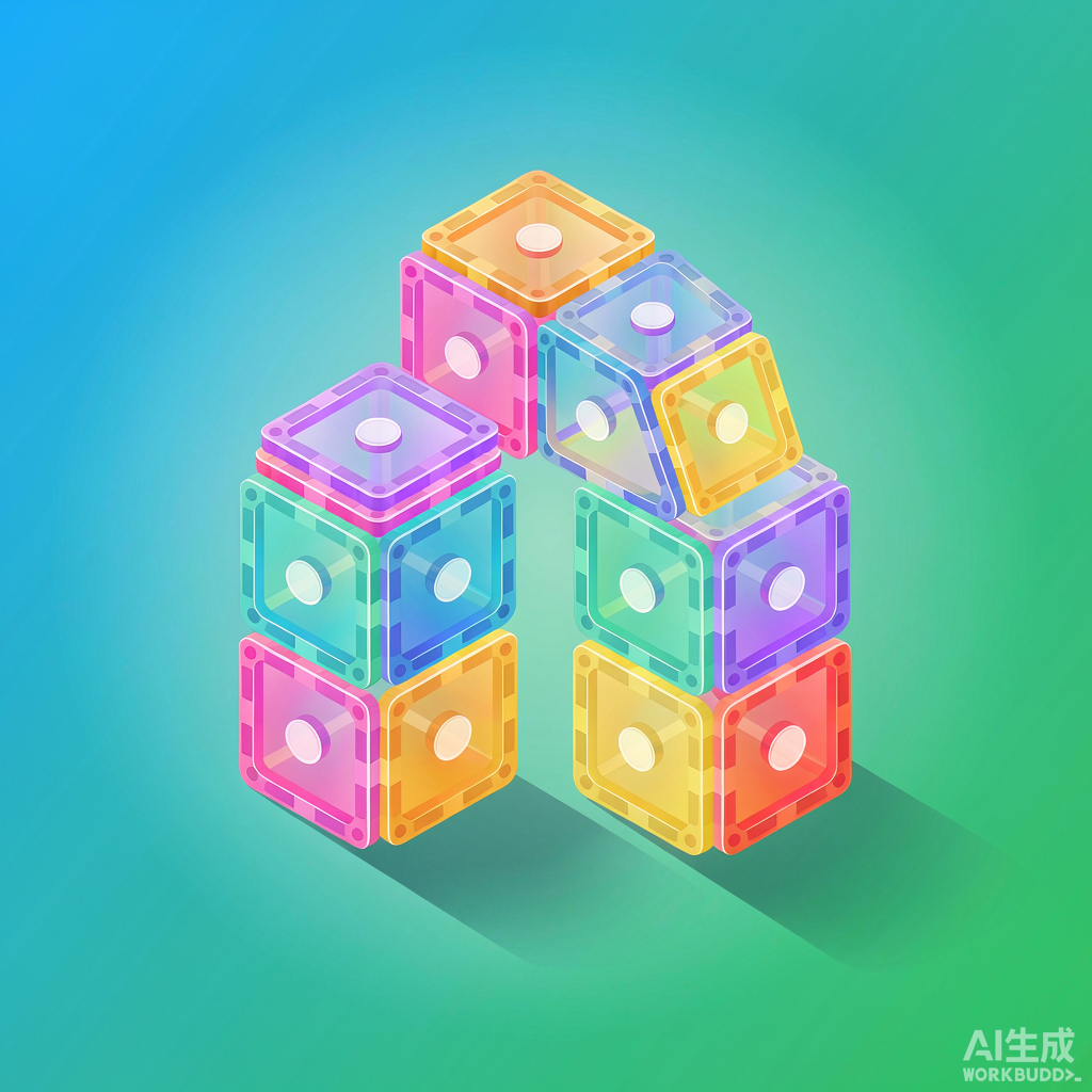 磁力片积木 108 片 强磁款